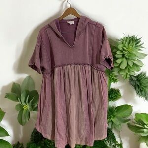 Elegant Mauve Mini Dress